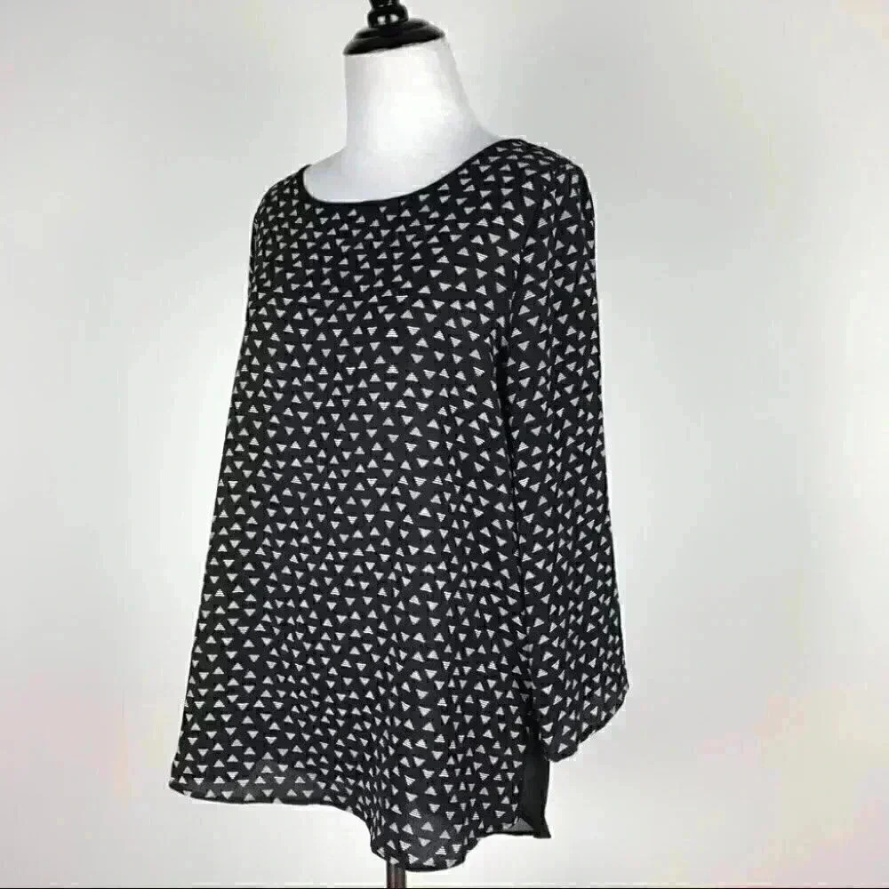 Stitch fix paperMoon womens top size M Black - Picture 5 of 8